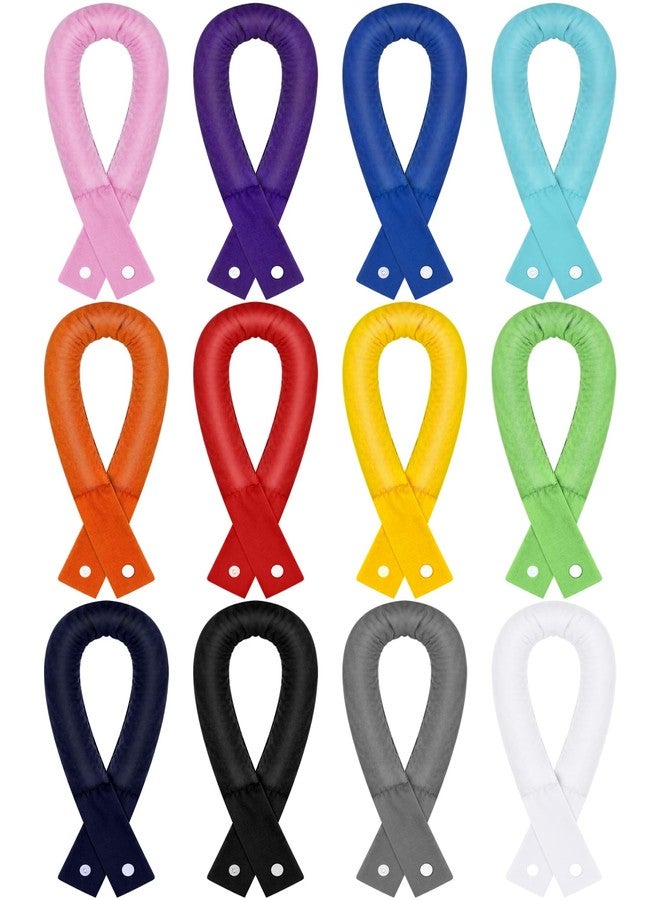 Mntrprko 12 Pcs Cooling Neck Wraps with Button Ice Wrap Scarf Cooling Bandana for Hot Weather Summer Men Women (Stylish Style, 12) - Image 1